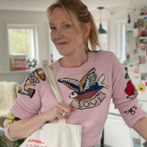 tattoo sweater, mens vi strikker