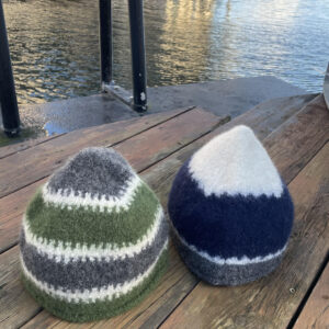 saunahue, mens vi strikker